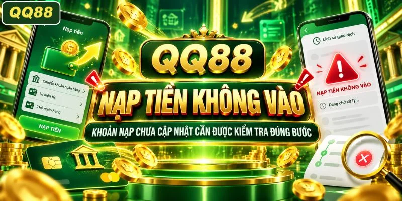 Khoản nạp chưa cập nhật cần được kiểm tra đúng bước