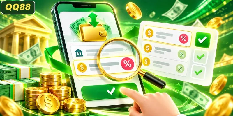 Rà soát mức phí trước khi xác nhận giao dịch
